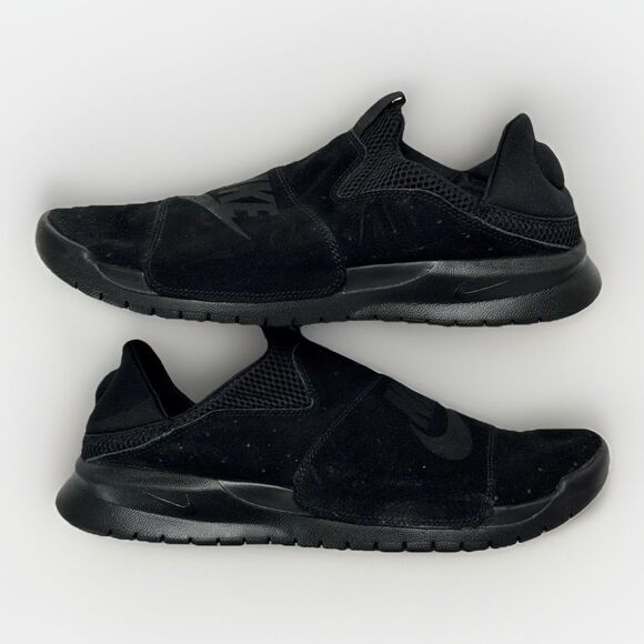 Size 9.5 - Nike Benassi SLP Triple Black - Picture 1 of 7